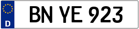 Trailer License Plate